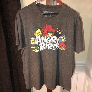 Angry Birds T Shirt Large* Super Soft Gray